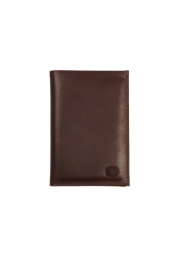 Frandi 265/5 - CUIR DE VACHETTE - COGNA portefeuille homme deux volets zip authentic