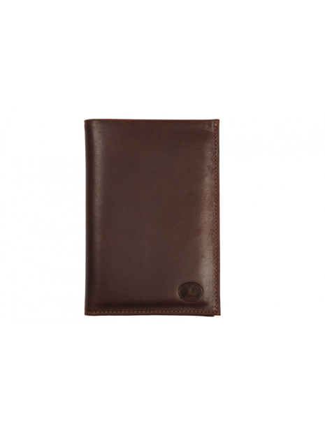 Frandi 265/5 - CUIR DE VACHETTE - COGNA portefeuille homme deux volets zip authentic portefeuille-homme