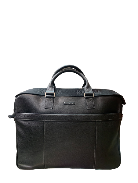 Katana 69356 - CUIR DE VACHETTE - NOIR katana jo grainée porte documents 17"