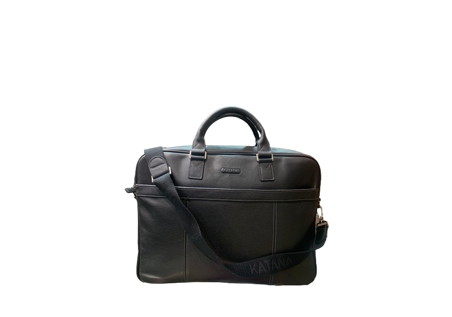 Katana 69356 - CUIR DE VACHETTE - NOIR katana jo grainée porte documents 17"