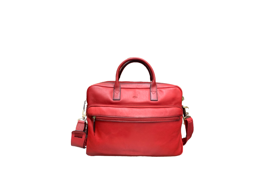 Katana 31163 - CUIR DE VACHETTE - ROUGE katana cuir gras porte documents m 15"
