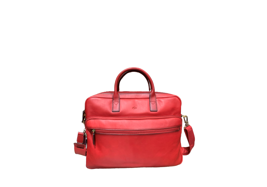 Katana 31163 - CUIR DE VACHETTE - ROUGE katana cuir gras porte documents m 15"