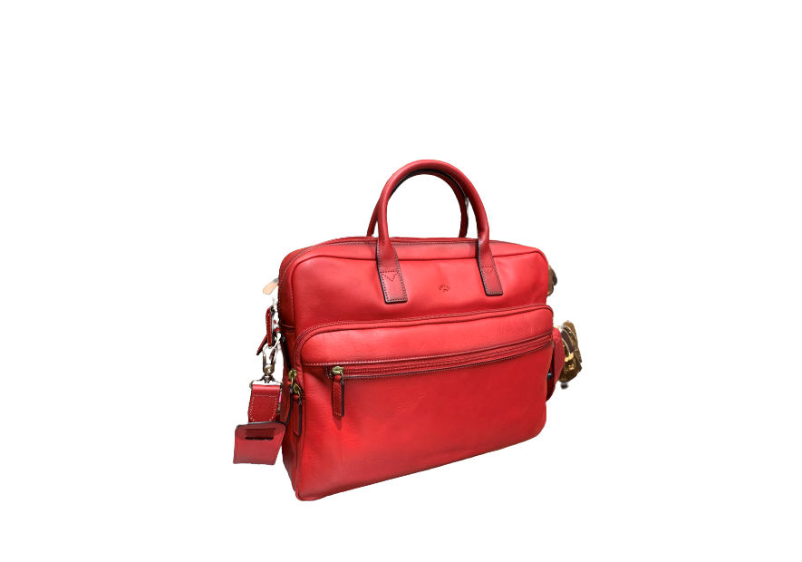 Katana 31163 - CUIR DE VACHETTE - ROUGE katana cuir gras porte documents m 15"
