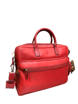 Katana 31163 - CUIR DE VACHETTE - ROUGE katana cuir gras porte documents m 15"