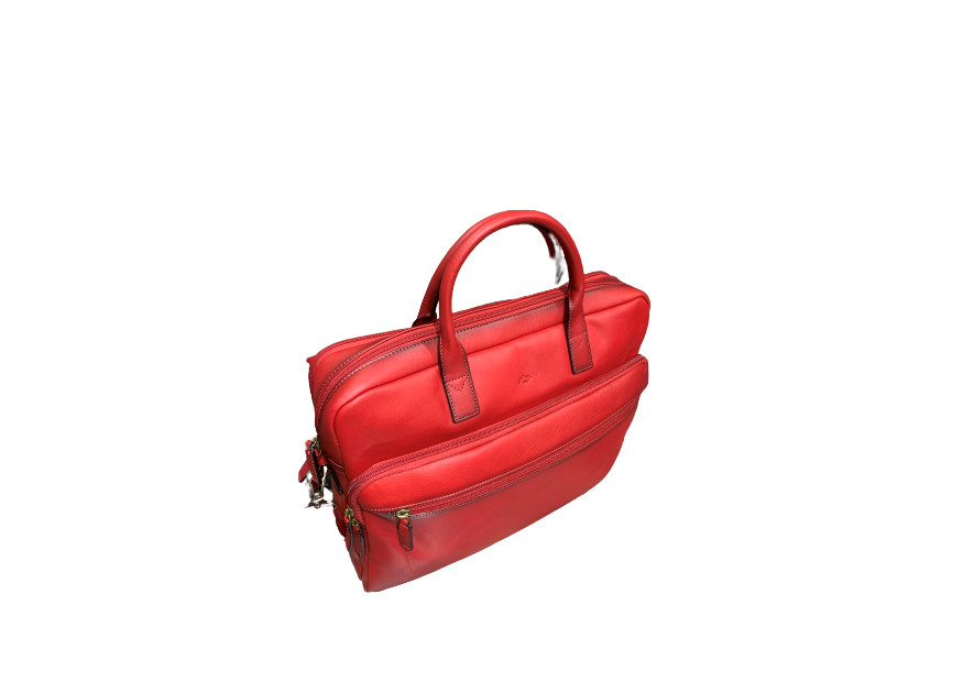 Katana 31163 - CUIR DE VACHETTE - ROUGE katana cuir gras porte documents m 15"