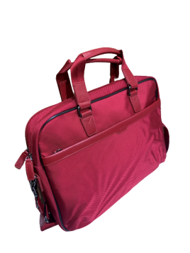 Katana 16828 - NYLON/CUIR - ROUGE katana bi-matière porte documents 15"