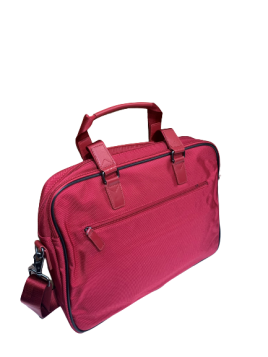 Katana 16828 - NYLON/CUIR - ROUGE katana bi-matière porte documents 15"