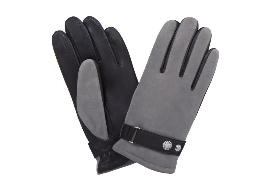 Glove Story 22092PO - AGNEAU - NOIR/GRIS 22092po