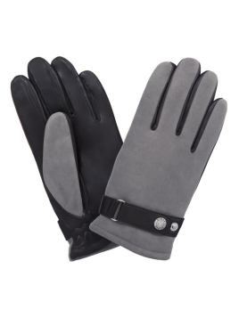 Glove Story 22092PO - AGNEAU - NOIR/GRIS 22092po