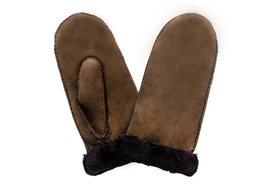 Glove Story 21469SH - AGNEAU - BRUN glove story-mouffle shearling-femme