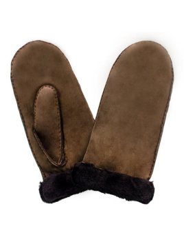 Glove Story 21469SH - AGNEAU - BRUN glove story-mouffle shearling-femme