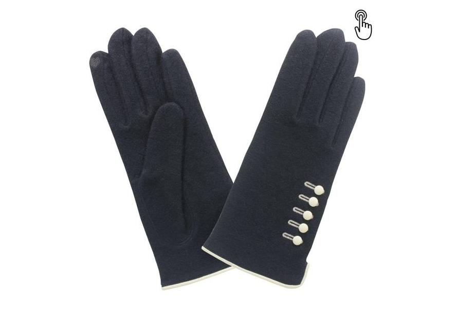 Glove Story 31119NF - LAINE/NYLON - NOIR glove story-gants laine-ganst femme