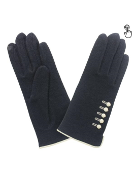 Glove Story 31119NF - LAINE/NYLON - NOIR glove story-gants laine-ganst femme