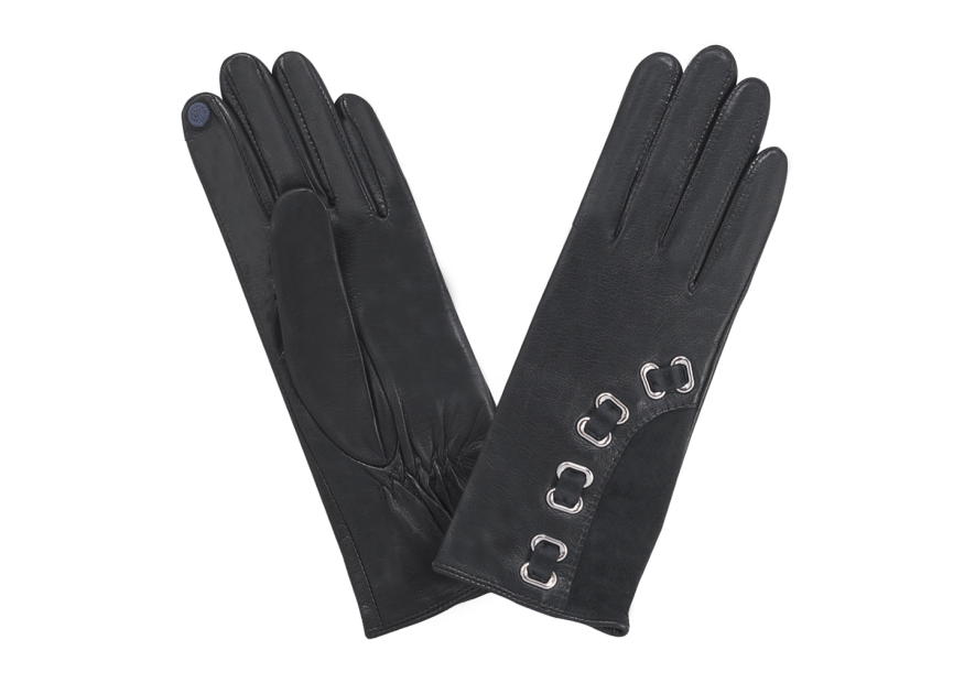 Glove Story 21532SN - AGNEAU - NOIR glove story oeillets gants femme tactile