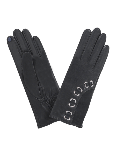 Glove Story 21532SN - AGNEAU - NOIR glove story oeillets gants femme tactile