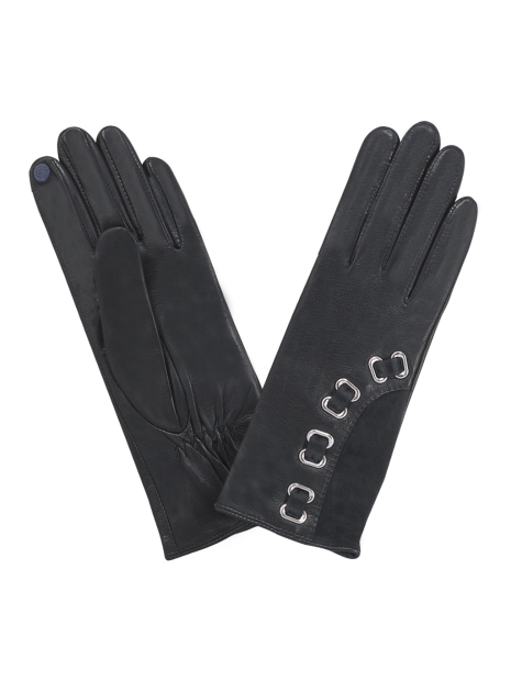 Glove Story 21532SN - AGNEAU - NOIR glove story oeillets gants femme tactile gants-femme