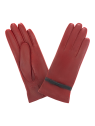 Glove Story 52595MI - AGNEAU - ROUGE/NOIR 52595mi gants-femme