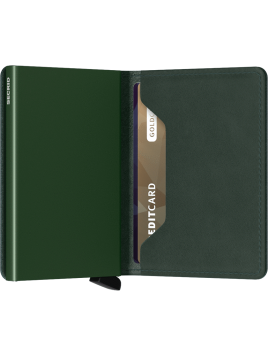 Secrid SO - CUIR DE VACHETTE - GREEN porte cartes slimwallet