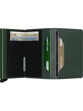 Secrid SO - CUIR DE VACHETTE - GREEN porte cartes slimwallet
