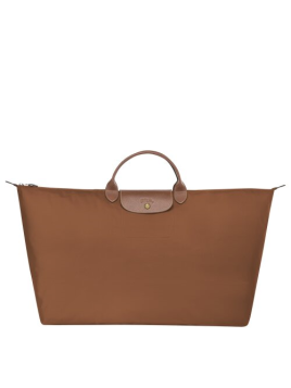 Longchamp 1625089 - NYLON ET CUIR - COGNAC sac de voyage m le pliage original Sacs de voyage