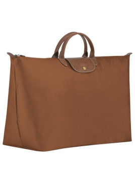 Longchamp 1625089 - NYLON ET CUIR - COGNAC sac de voyage m le pliage original Sacs de voyage