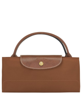 Longchamp 1625089 - NYLON ET CUIR - COGNAC sac de voyage m le pliage original Sacs de voyage