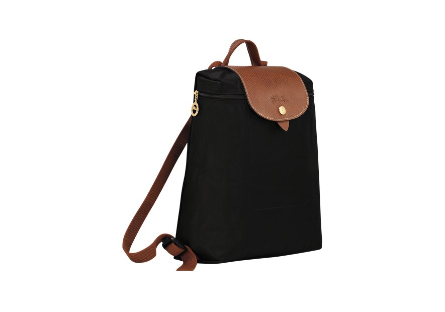 Longchamp 1699/089 - NYLON ET CUIR - NOIR sac à dos m le pliage original longchamp