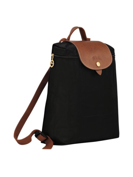 Longchamp 1699/089 - NYLON ET CUIR - NOIR sac à dos m le pliage original longchamp