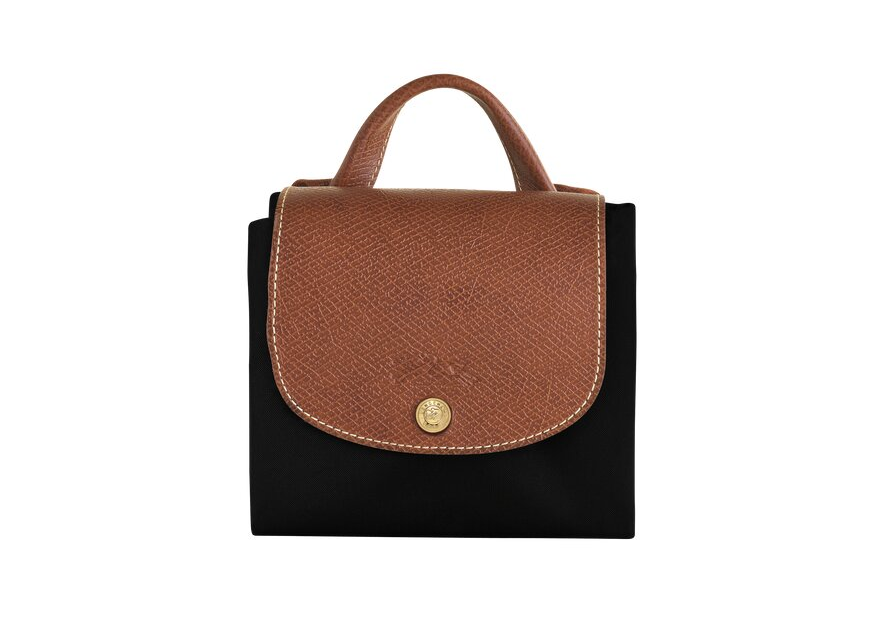 Longchamp 1699/089 - NYLON ET CUIR - NOIR sac à dos m le pliage original longchamp