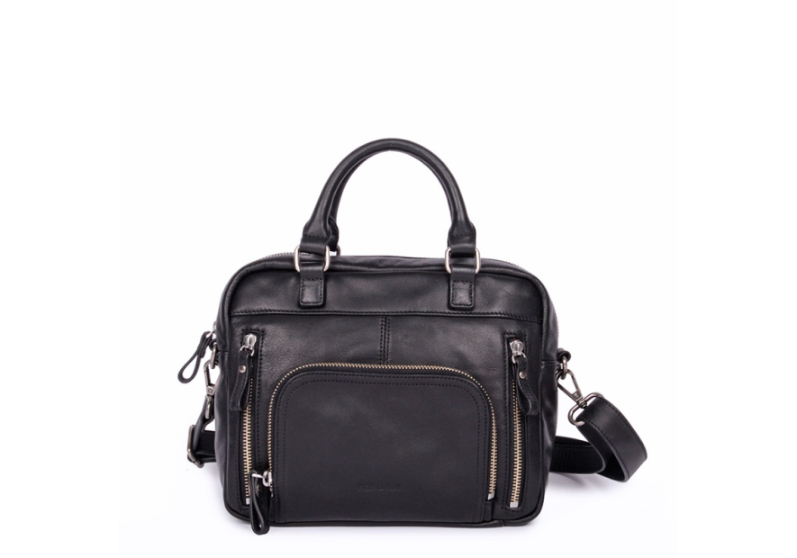 Nat & Nin MINI MACY - CUIR DE VACHETTE - N mini macy porté travers