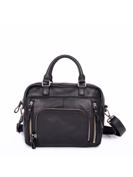 Nat & Nin MINI MACY - CUIR DE VACHETTE - N mini macy porté travers