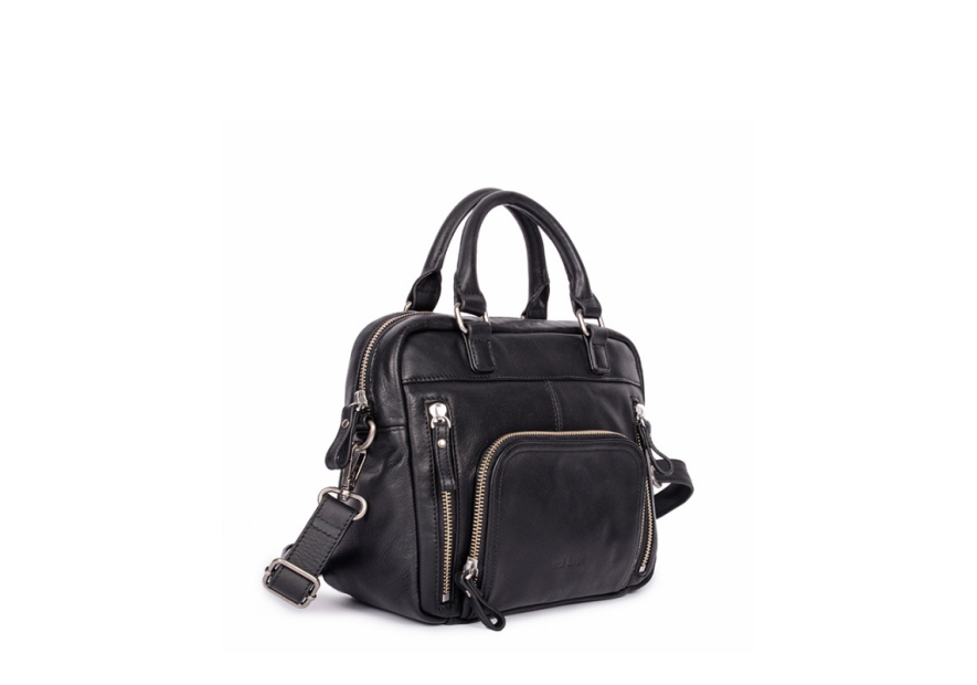 Nat & Nin MINI MACY - CUIR DE VACHETTE - N mini macy porté travers