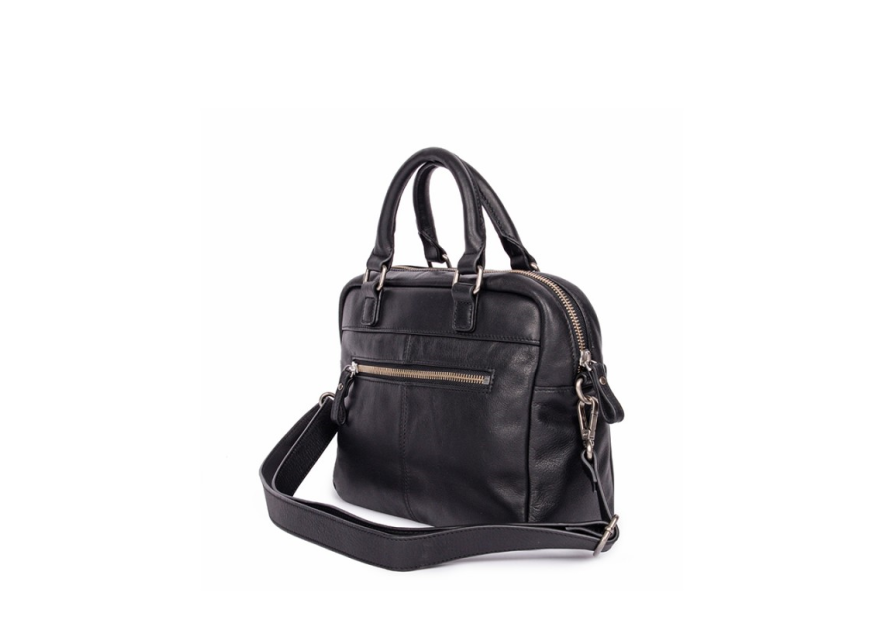 Nat & Nin MINI MACY - CUIR DE VACHETTE - N mini macy porté travers