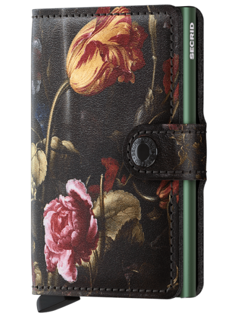 Secrid MAR - ALUMINIUM/CUIR - ART FLOWE secrid miniwallet art porte-cartes
