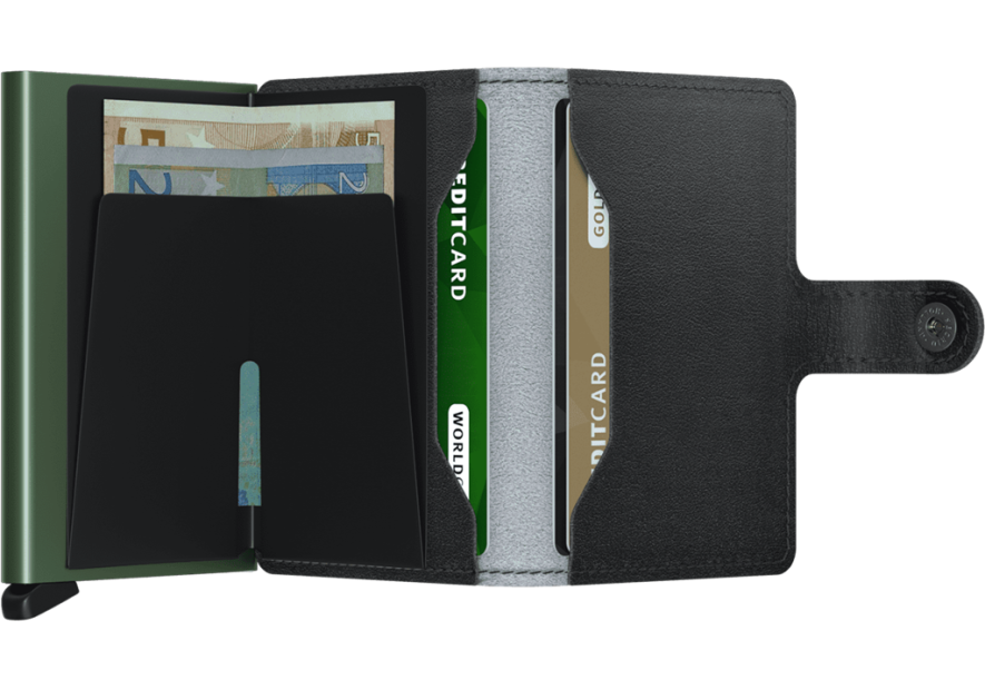 Secrid MAR - ALUMINIUM/CUIR - ART FLOWE secrid miniwallet art