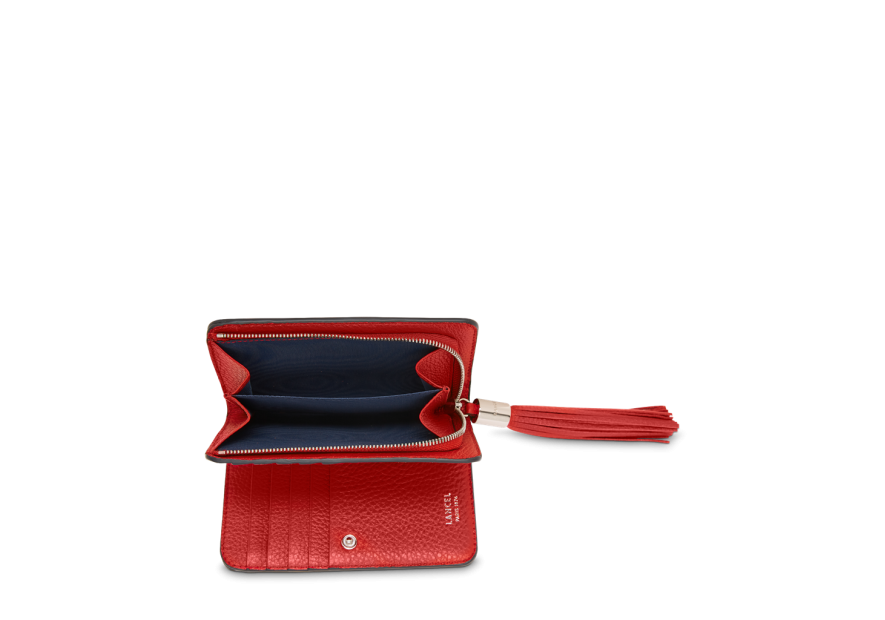 Lancel A11136 - CUIR DE VACHETTE - ROUG Premier Flirt de Lancel - Portefeuille compact