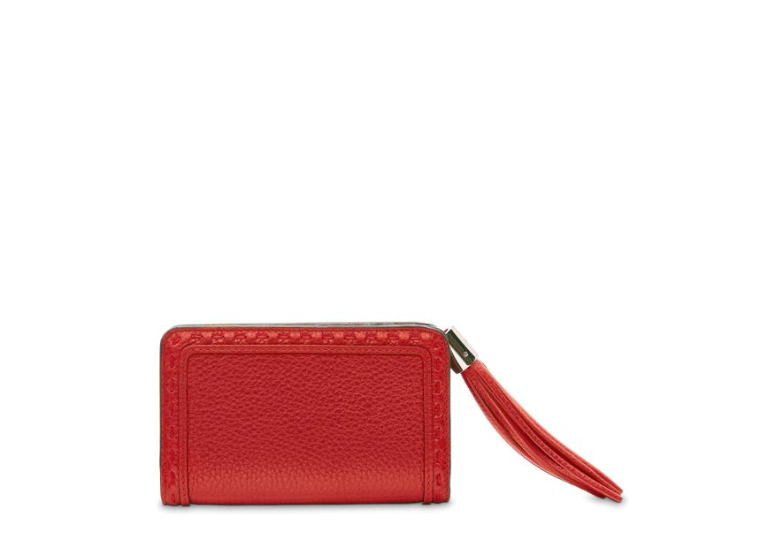 Lancel A11136 - CUIR DE VACHETTE - ROUG Premier Flirt de Lancel - Portefeuille compact