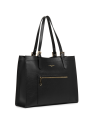 Lancaster 470-24 Foulonné Double - Sac cabas épaule sac-a-main-shopping-toile-ou-cuir