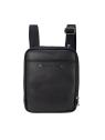 Les Ateliers Foures 9227 - CUIR DE VACHETTE - NOIR sac homme double zip baroudeur les ateliers fourès sacoche-homme