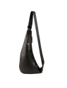 Lancaster 320-17 - CUIR DE VACHETTE - NOIR banane epaule soft vintage banane-d-epaule