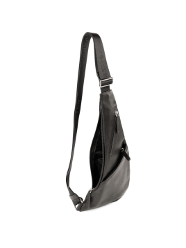 Lancaster 320-17 - CUIR DE VACHETTE - NOIR banane epaule lancaster soft vintage banane d'epaule