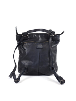 Bear Design CL40273 - CUIR DE VACHETTE - NOI bear design-classic-shopper-sac à dos