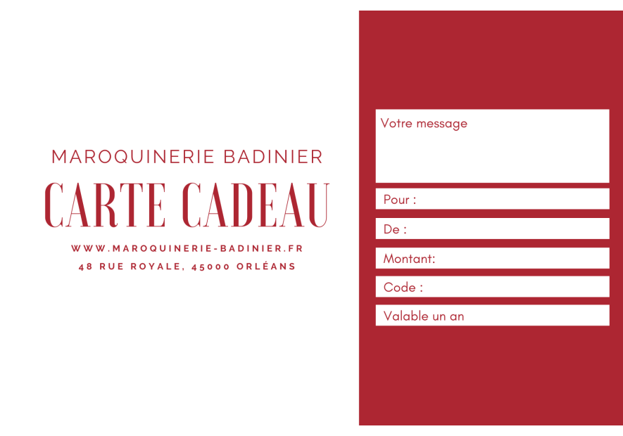  carte cadeau 50€ Carte cadeau 50€