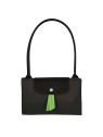 Longchamp 1899919 - POLYESTER RECYCLÉ - NO sac shopping l pliage green format a4 sac-a-main-shopping-toile-ou-cuir