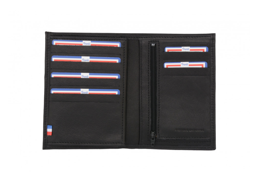 Frandi 787/5 RFID - CUIR DE VACHETTE -  portefeuille homme 11 cartes authentic Portefeuille Homme