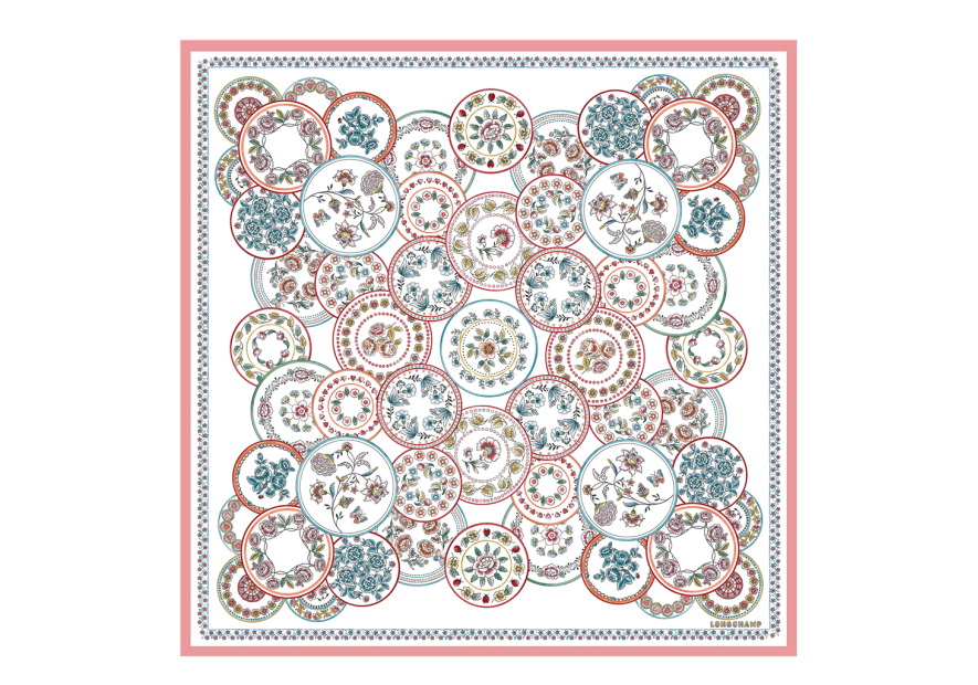 Longchamp 50591/SOI - SOIE - IVOIRE longchamp foulard déjeuner au soleil carre de soie