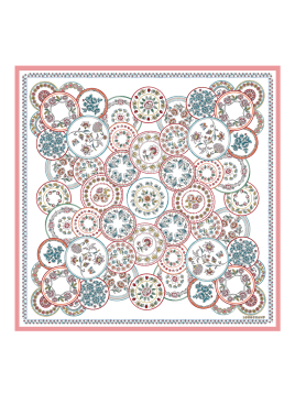 Longchamp 50591/SOI - SOIE - IVOIRE longchamp foulard déjeuner au soleil carre de soie