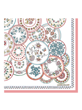 Longchamp 50591/SOI - SOIE - IVOIRE longchamp foulard déjeuner au soleil carre de soie