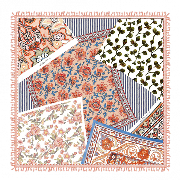 Longchamp 50592/SOI - SOIE - ORANGE. - 017 longchamp foulard un été en provence Foulards/Etoles