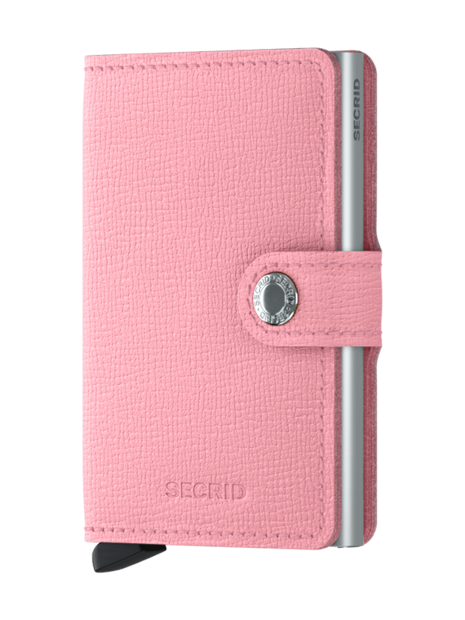 Secrid MC - CUIR DE VACHETTE - ROSE porte cartes miniwallet crisple porte-cartes